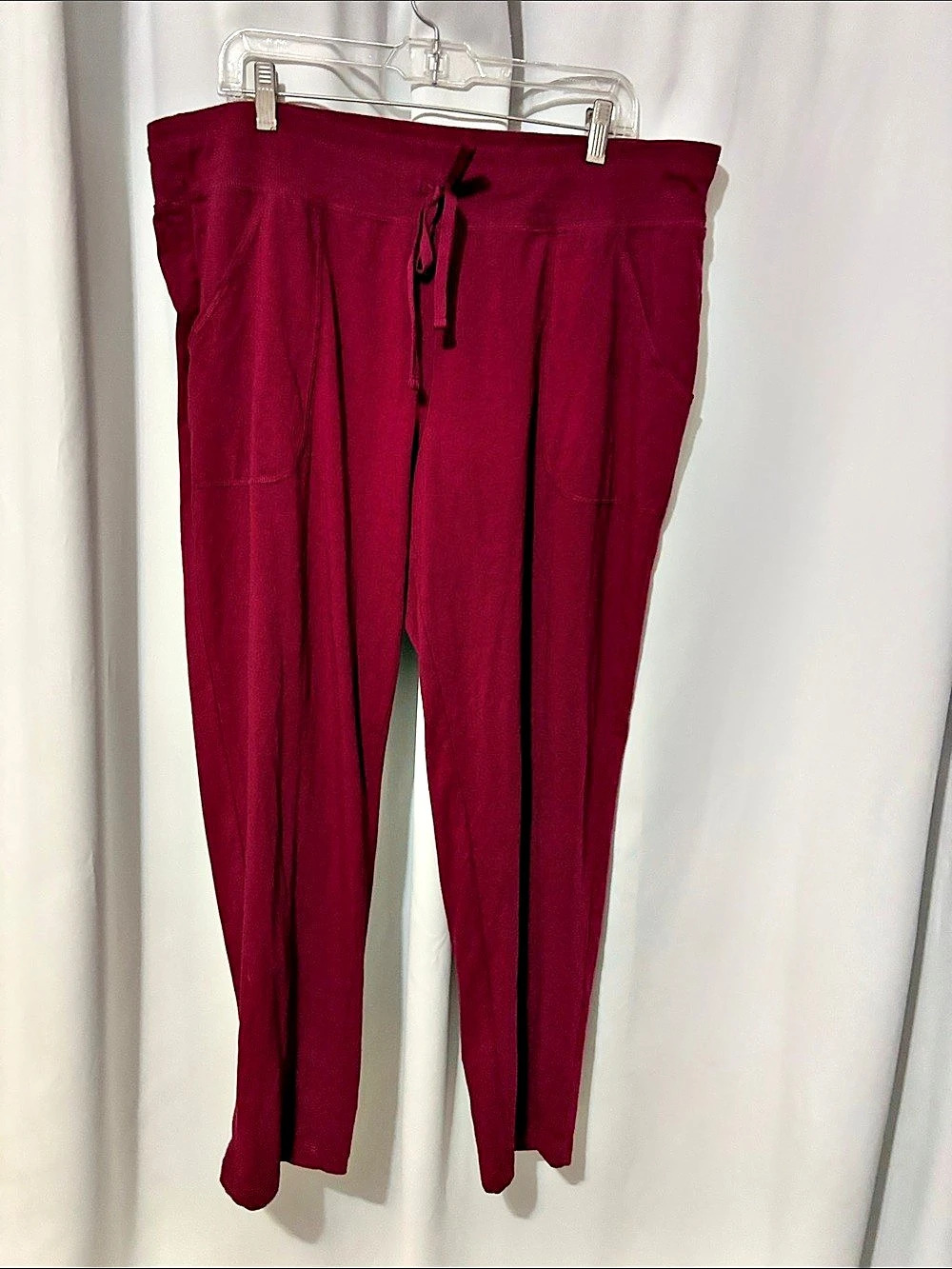Athletic Works jogger pants Burgundy Size XXL (20) Like New
